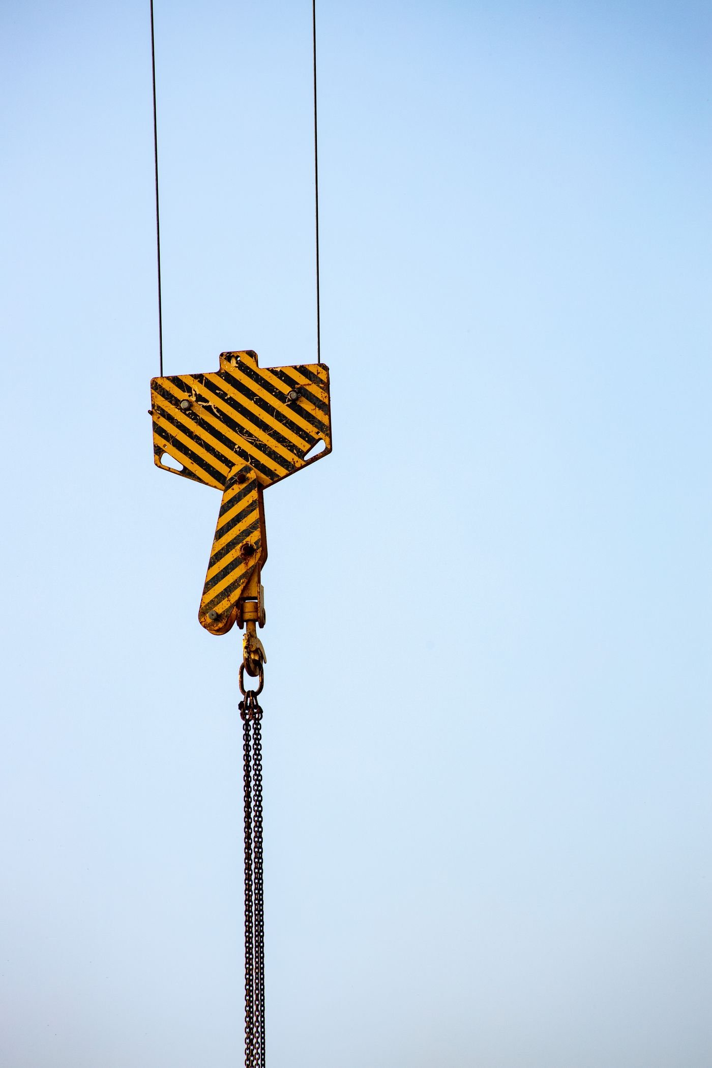 Crochet de grue avec linguet de sécurité