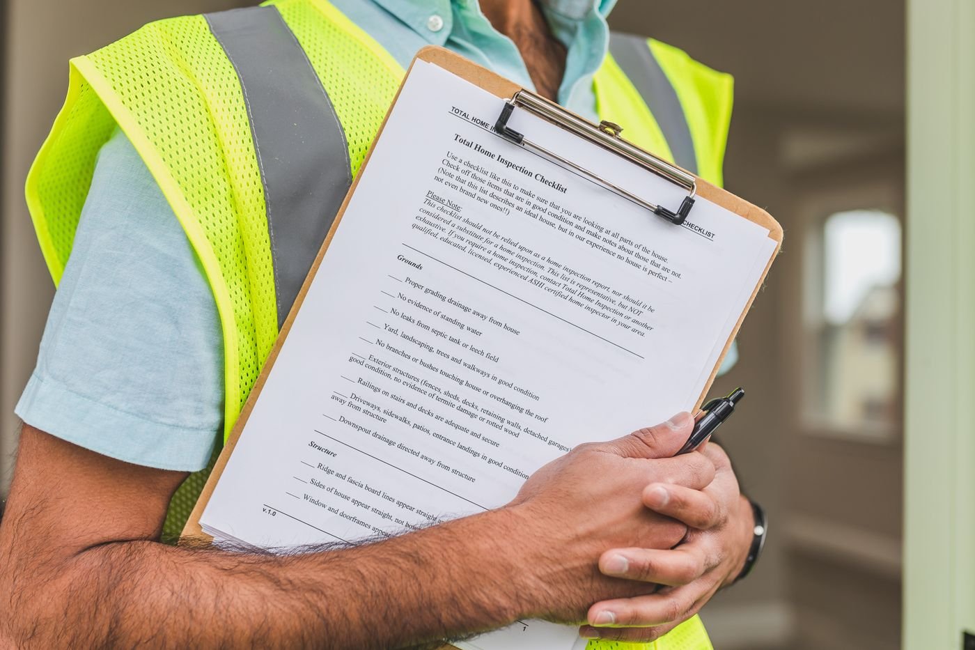Relevé de contrôle qualité sur chantier, document du plan d'assurance qualité